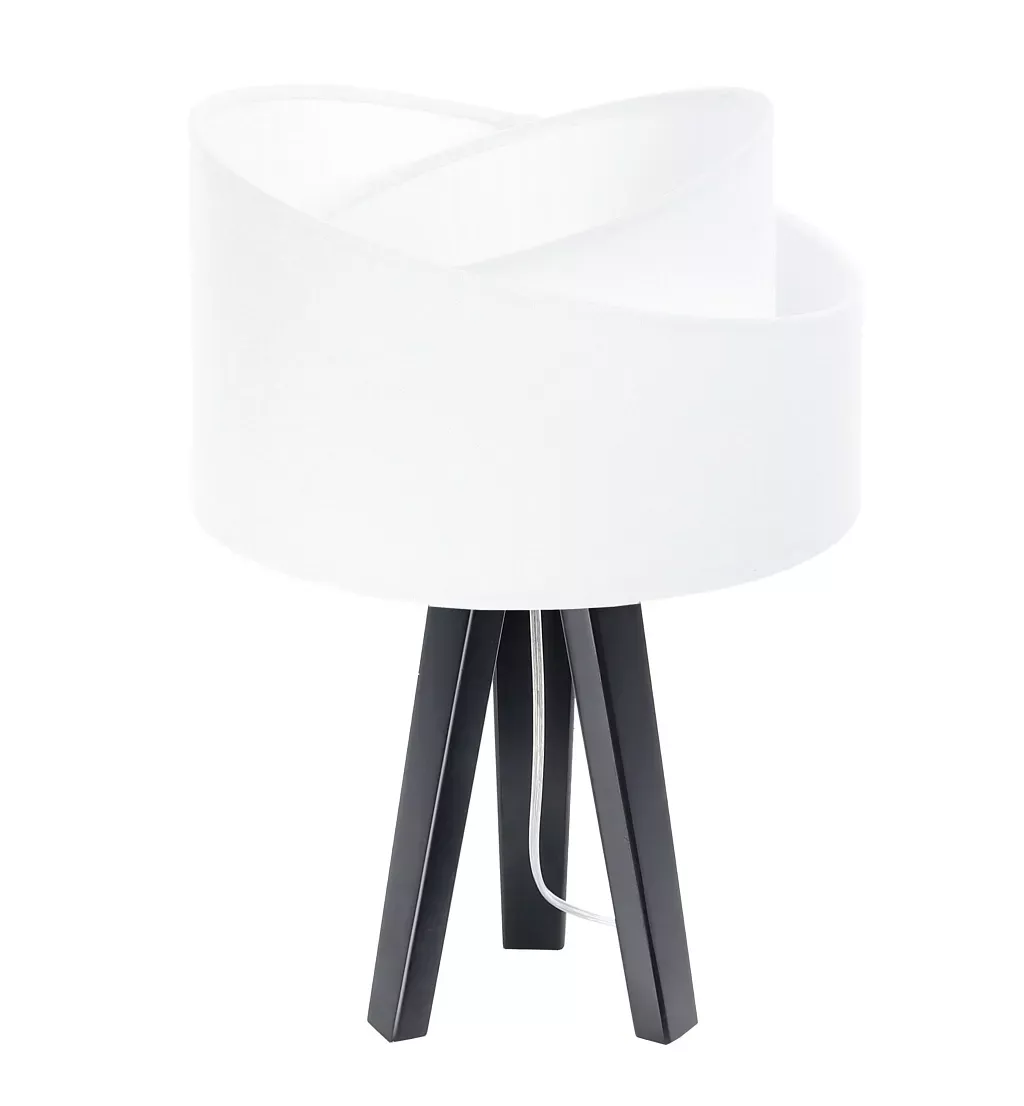 Lampa stołowa GEMSTONE biała/czarna