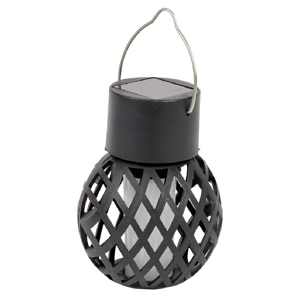 Suspension solaire effet flamme Ø7,5xH9,5cm