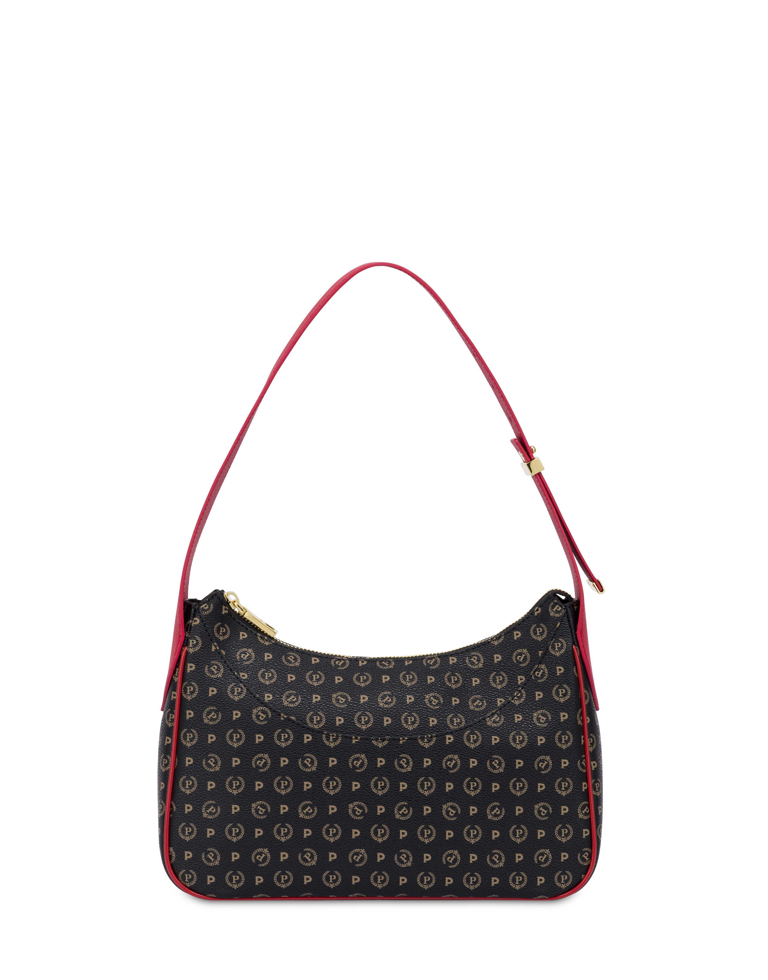 Hobo Bag Heritage In Soft Relief Nero/lacca
