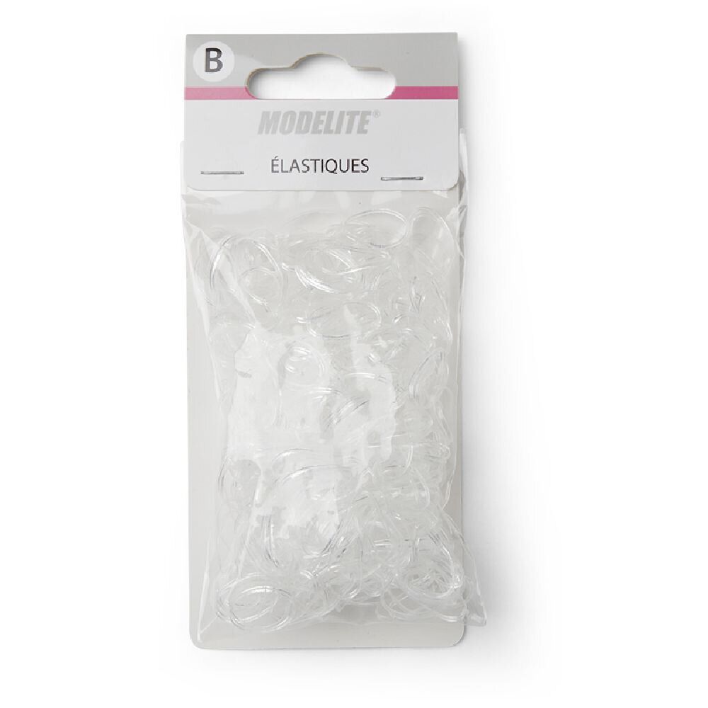 Lot de 500 mini élastiques à cheveux caoutchouc transparent