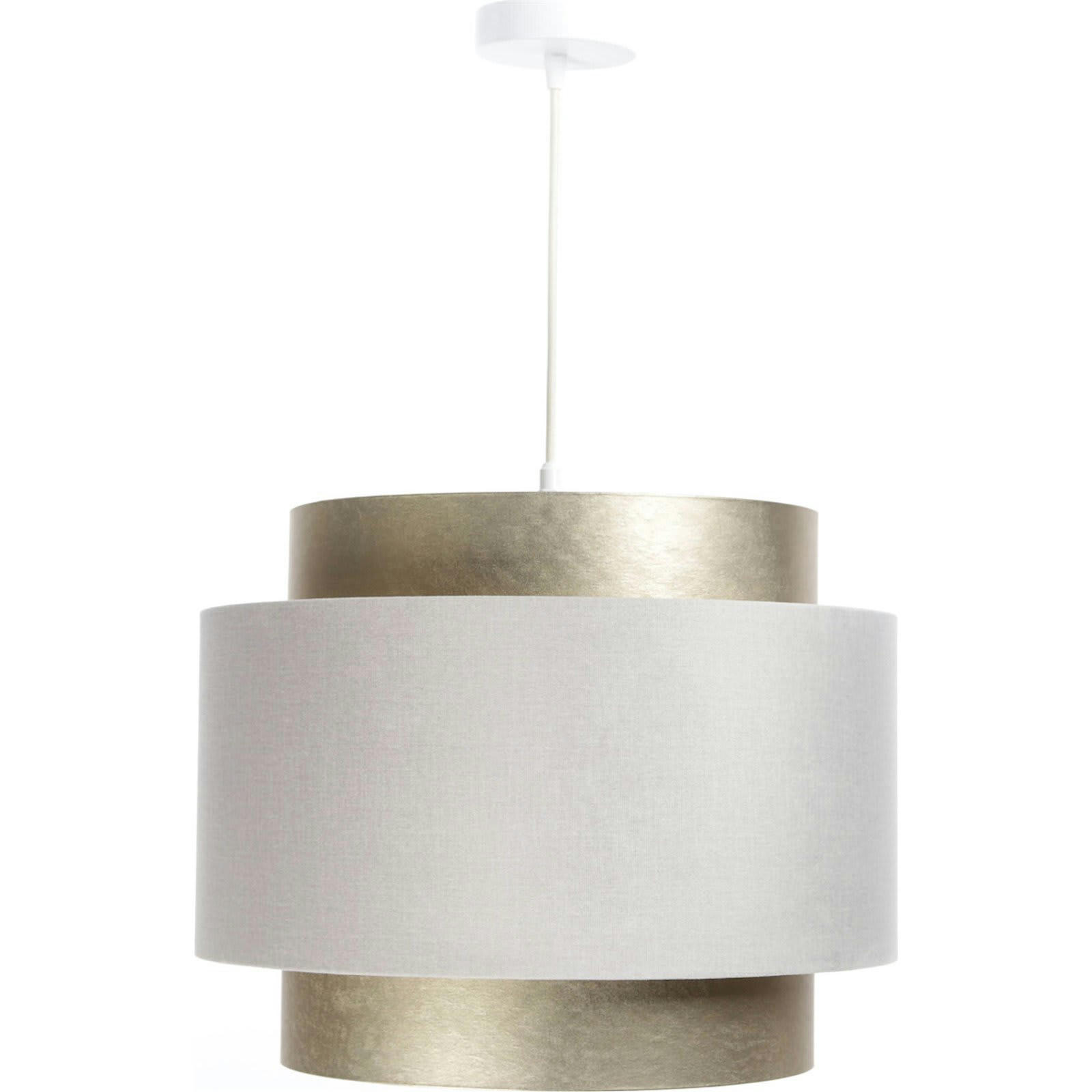 DOBLO - Suspension Tissu Blanc 40x40x31 cm