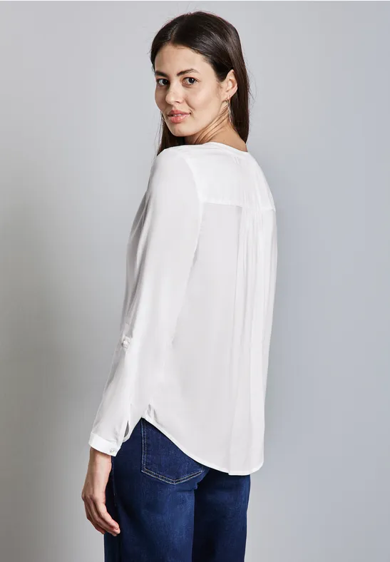 Basic Bluse in Unifarbe