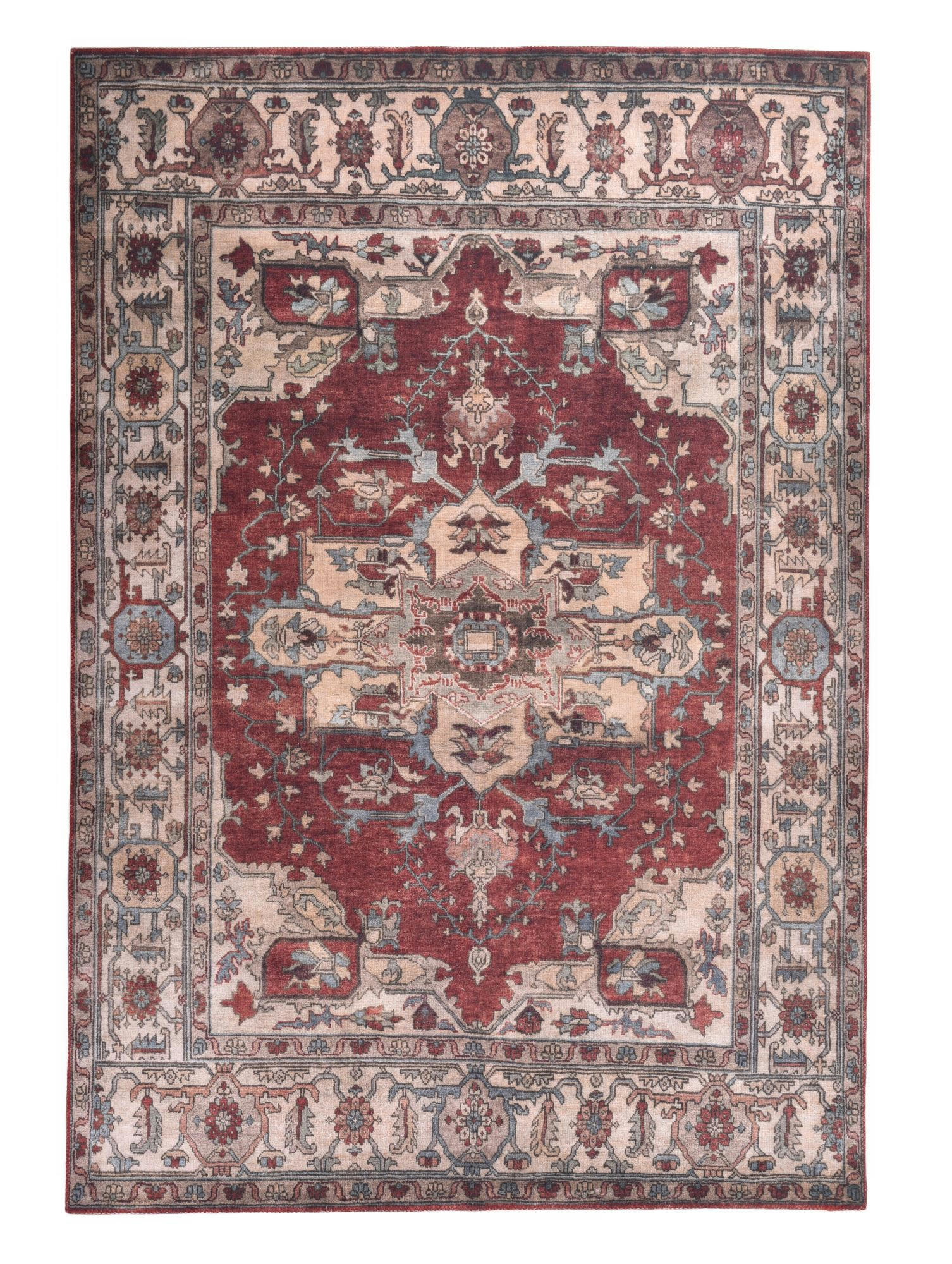 ADARA - Tapis vintage tissé plat - rouge 040x060 cm