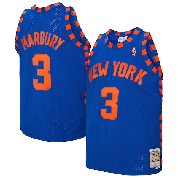 Stephon Marbury New York Knicks  2005/06 Hardwood Classics Swingman Jersey - Blue