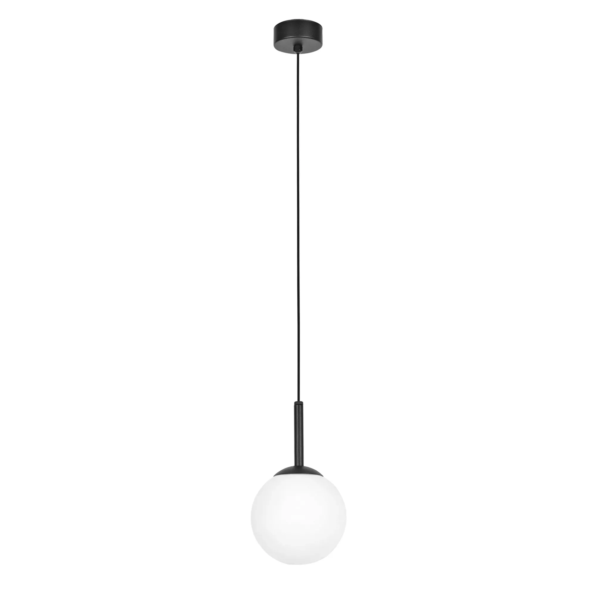 Lampa wisząca czarno-biała Faro 1xE14x40W wym: 90x14x14 cm Kaja