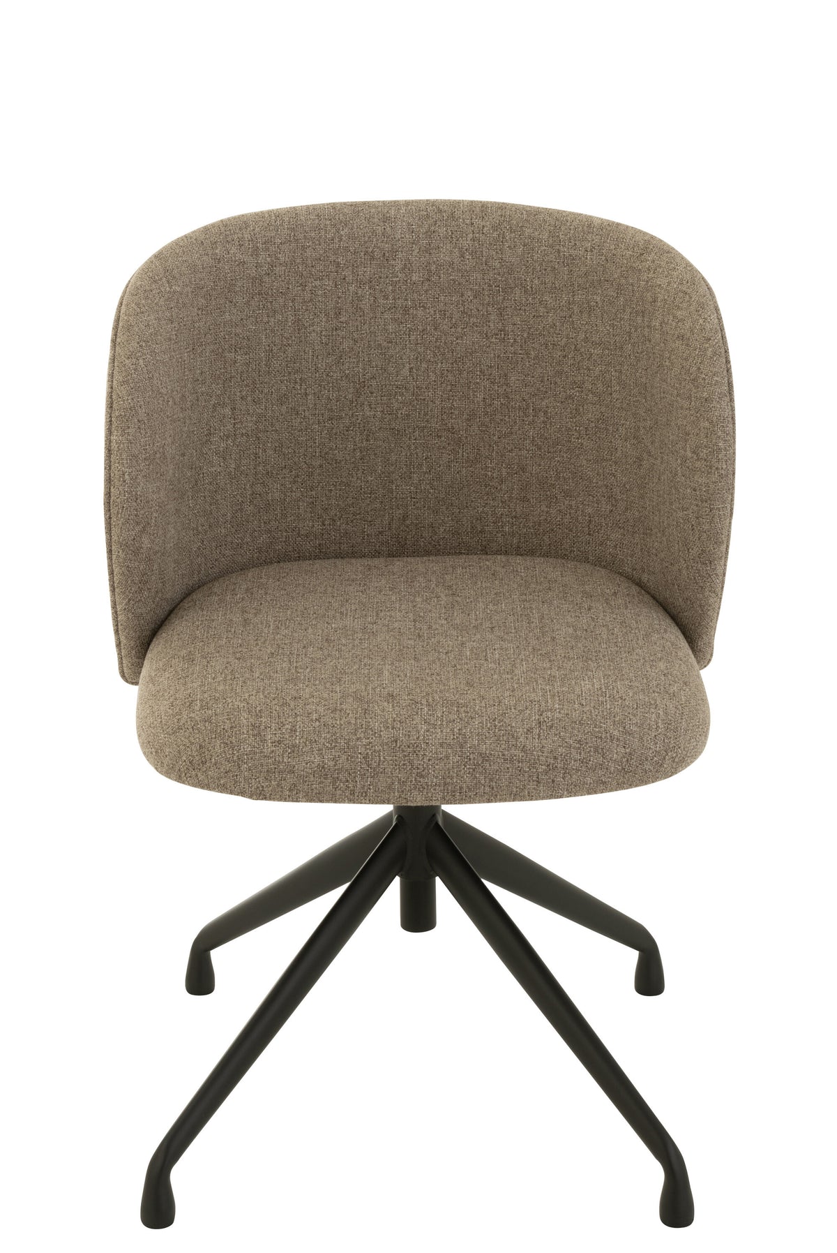 J-Line stoel Turn/Up/Down - linnen - donkerbruin/beige