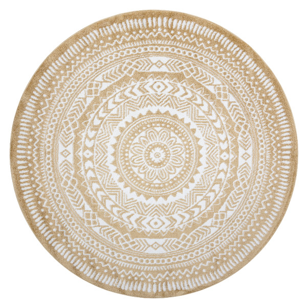 Dywan FUN Napkin serweta - złoty koło 120 cm