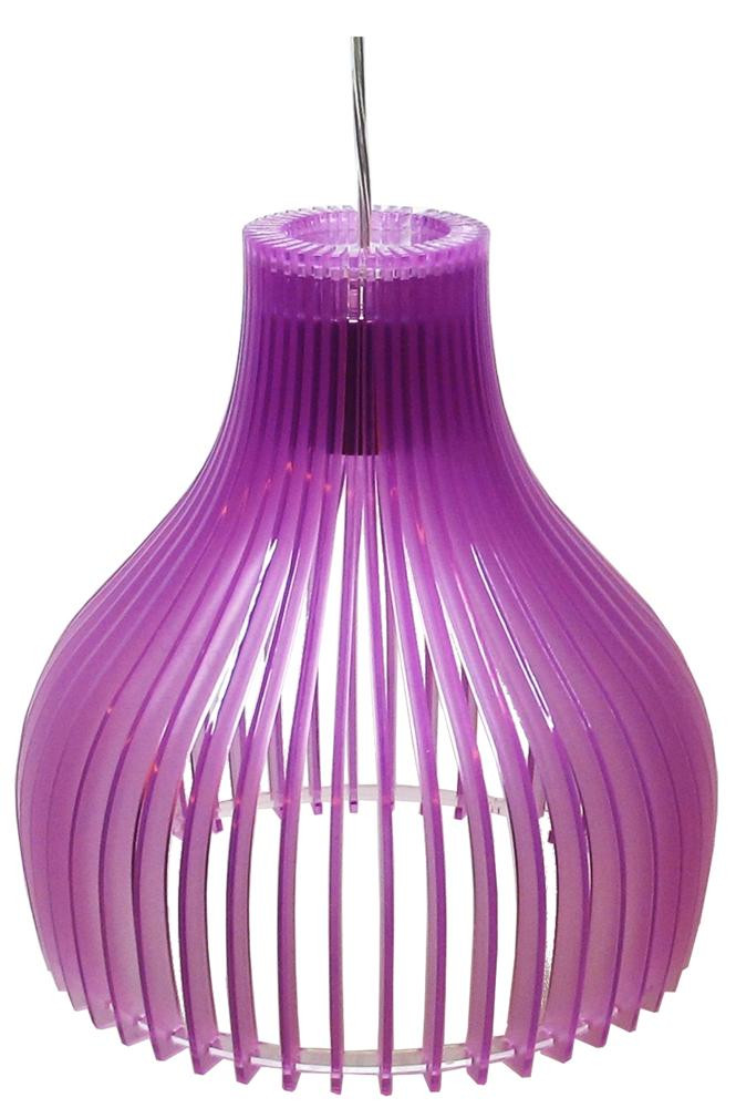 Lampa wisząca chromowana-fioletowa Buren 1xE27x60W Candellux