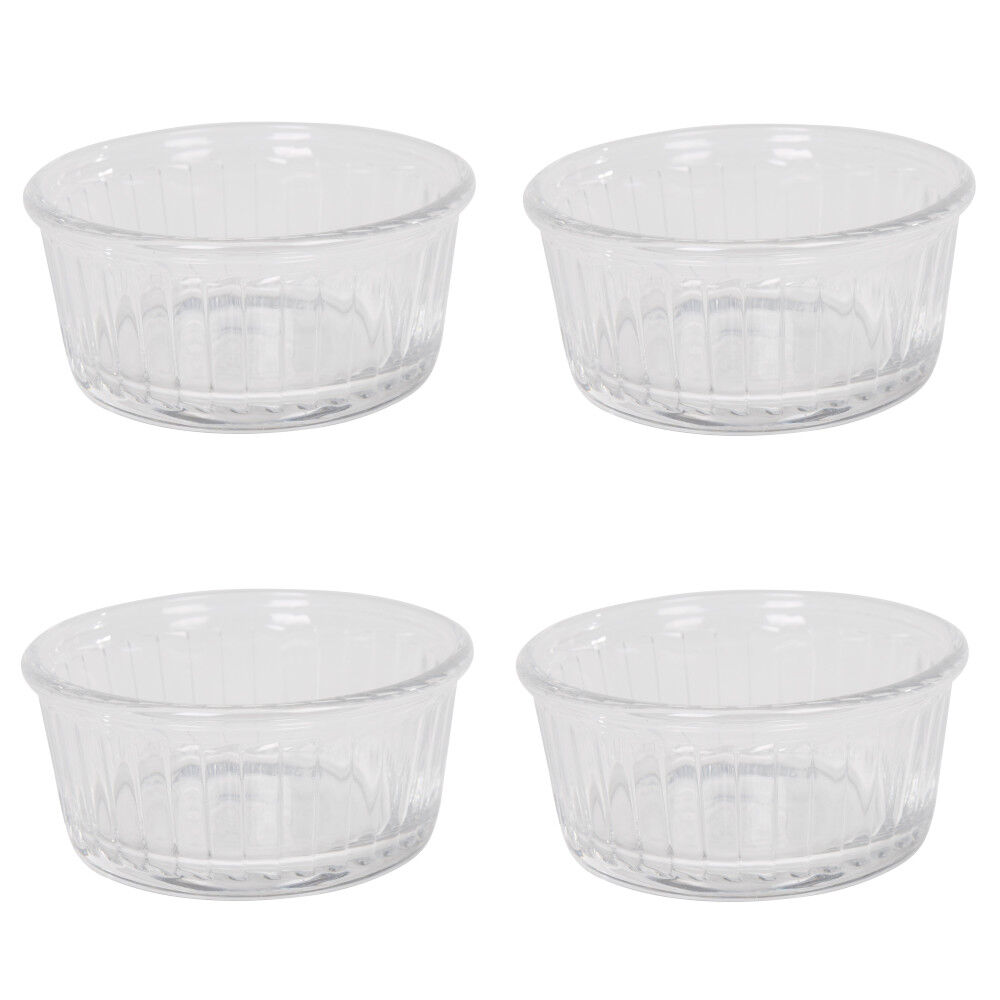 Ramequin individuel verre transparent x4