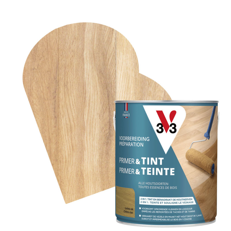 Primer & Teinte pour parquet chêne clair 2,5 L V33