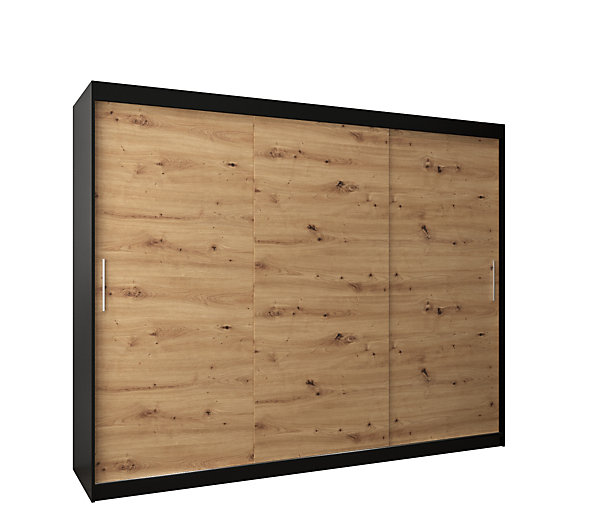 Armoire TOKYO à portes coulissantes H. 200 x L. 250 x P. 62, 3 portes