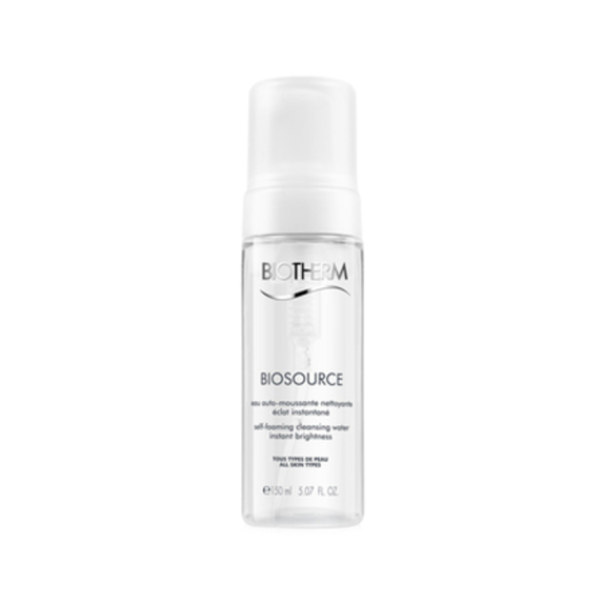 BIOSOURCENettoyant moussant adoucissant anti-pollution peau sèche