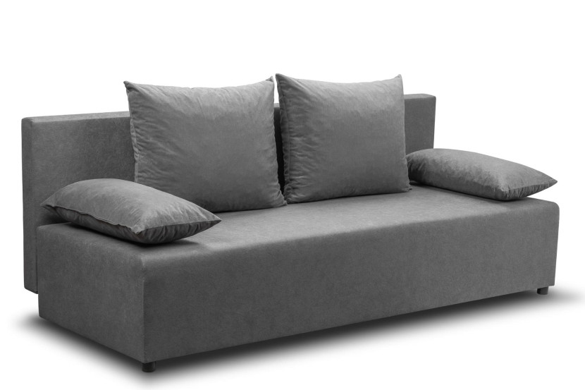 Kanapa sofa rozkładana ze sprężynami bonell BS10 PLUS Szara
