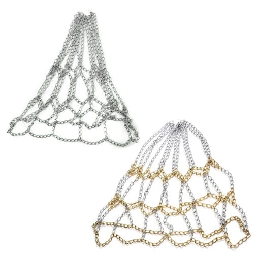 NNEOBA Durable Galvanized Steel Chain Basketball Net for Outdoor Classic Sport