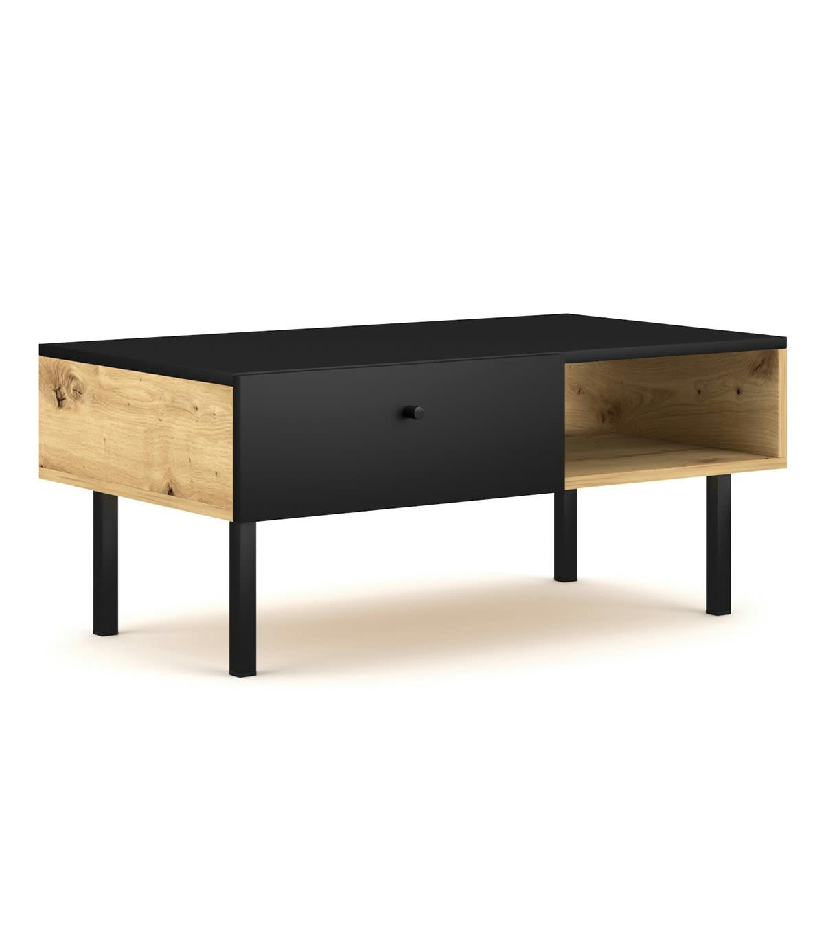 TULIA - Table basse 1 tiroir 1 niche L90 cm