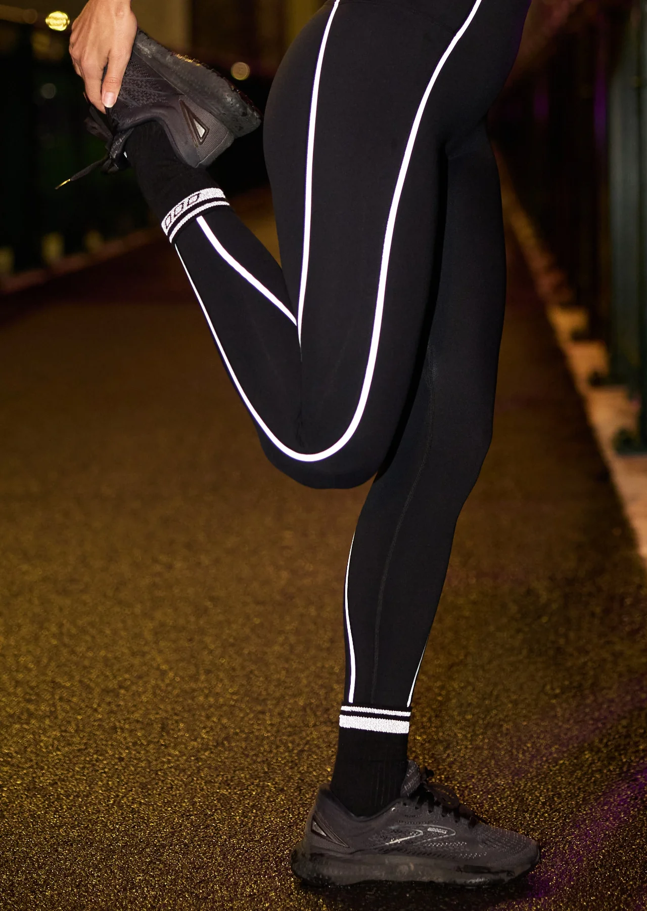 Reflective Sport Crew Socks
