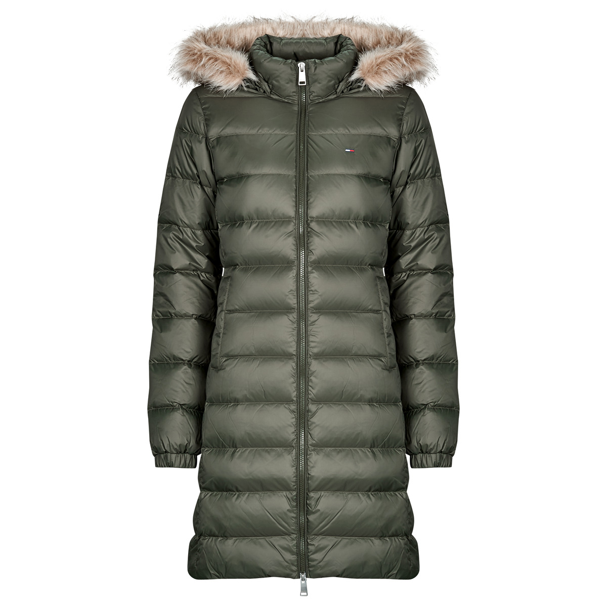 Tommy Jeans - TJW ESSENTIAL HOODED DOWN COAT - Green
