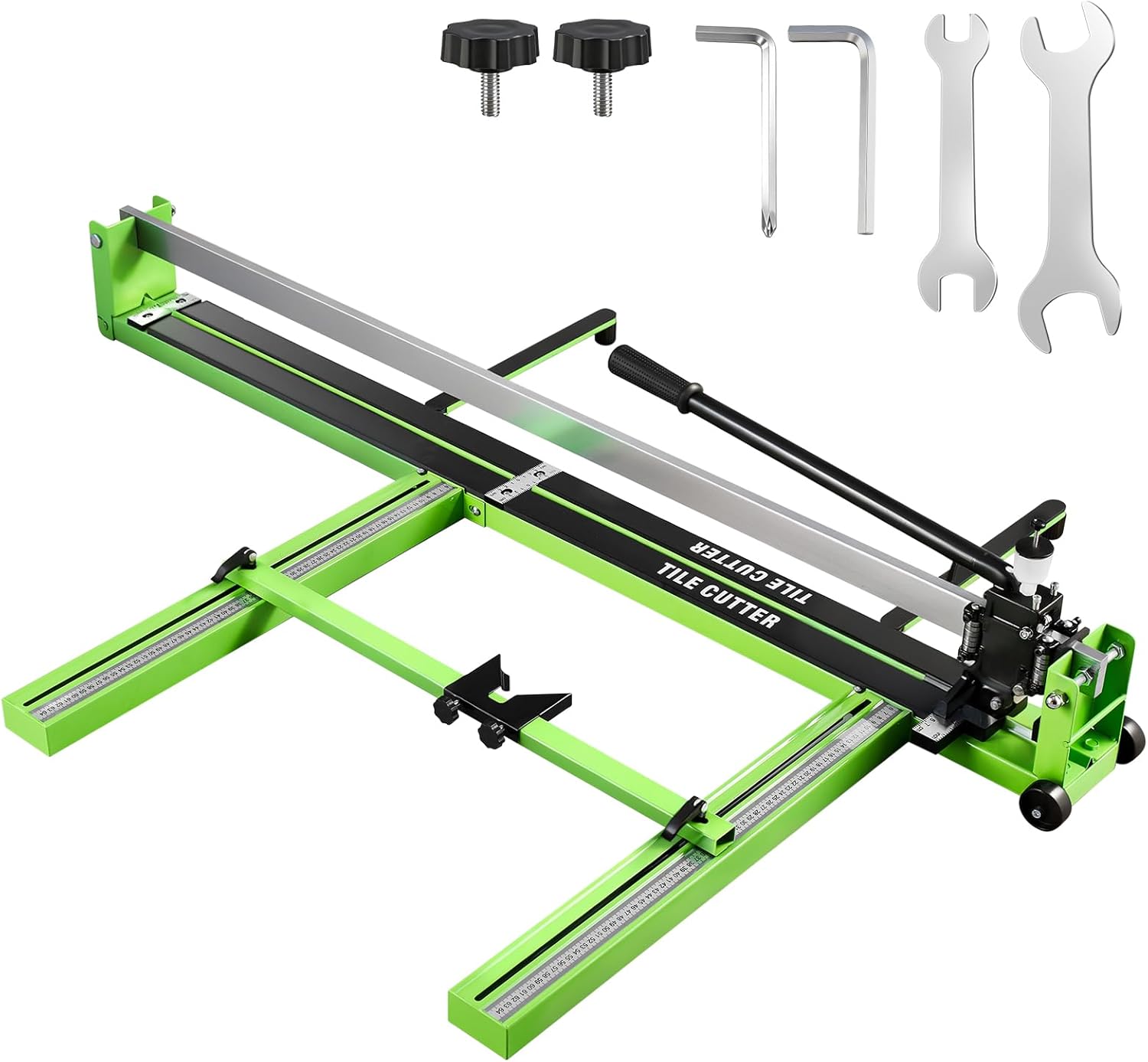 Sakerplus 31 Manual Tile Cutter, Professional 1.4 Cutting Capacity Tile Cutter with Laser Guide, Tile Cutting Hand Tool with Anti-Slip Base for Precision Porcelain and Ceramic Tile Cutting (31 inch)