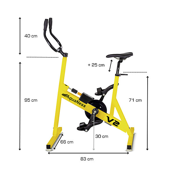 Aquaness - Aquabike V2 - Vélo de piscine