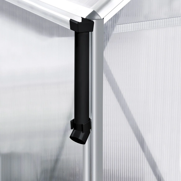 Regenfallrohr-Set; PVC; schwarz