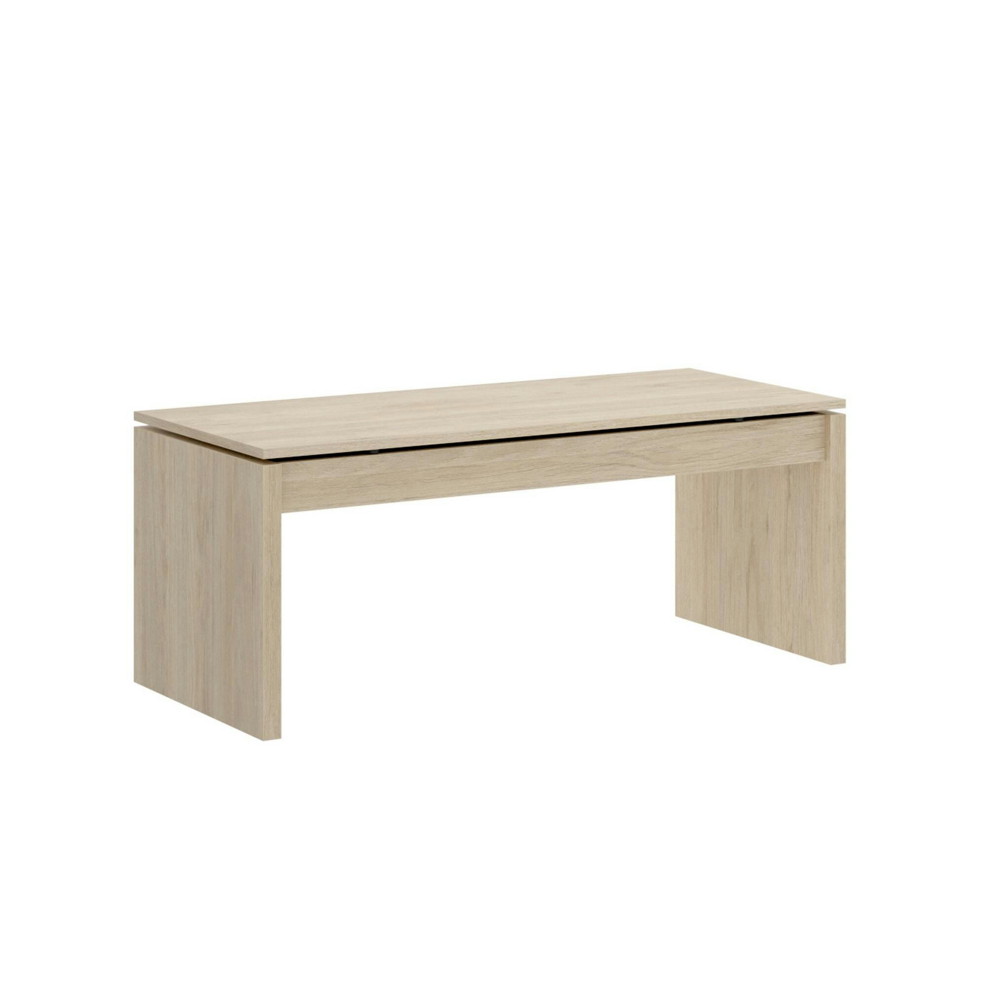 DBURGI - Table basse effet bois chêne