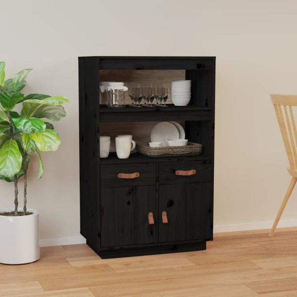 VidaXL Kredens czarny 67x40x108,5 cm
