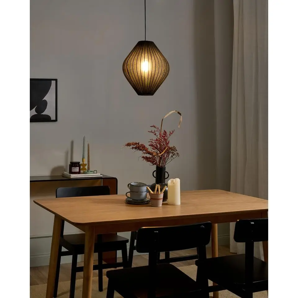 ALME - Hanglamp - Zwart - Stof