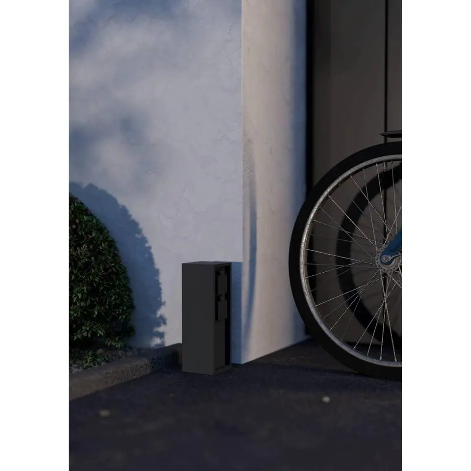 EGLO Park5 Stopcontact Zuil Buiten - 30 cm - Antraciet