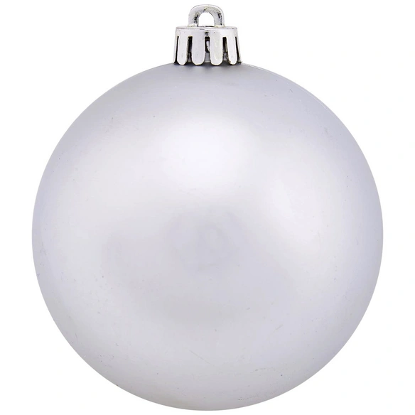Weihnachtskugel, Ø: 8 cm, silberfarben, 6 Stück