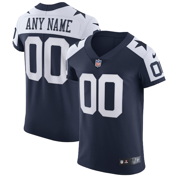 Dallas Cowboys Nike Alternate Vapor Elite Custom Jersey - Navy