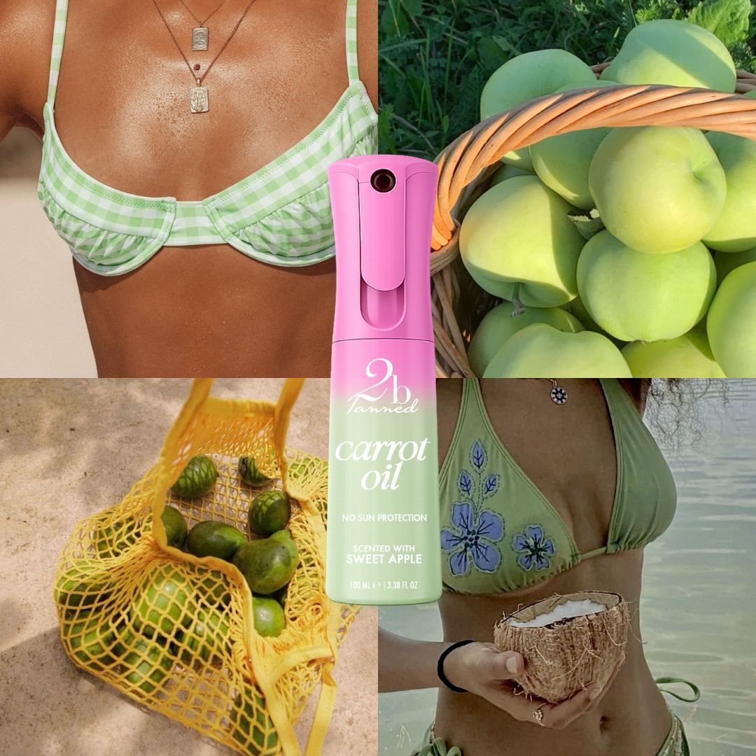 2bTanned SPF0 Carrot Tanning Oil Flairosol - Sweet Apple
