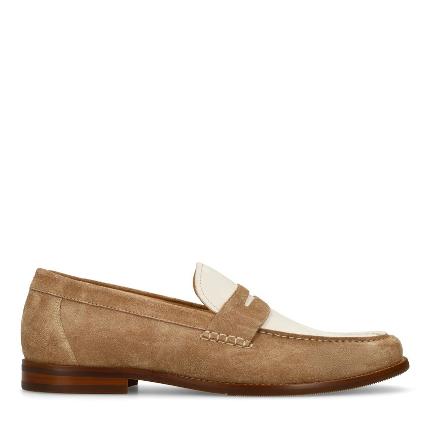 Manfield Taupe suède loafers
