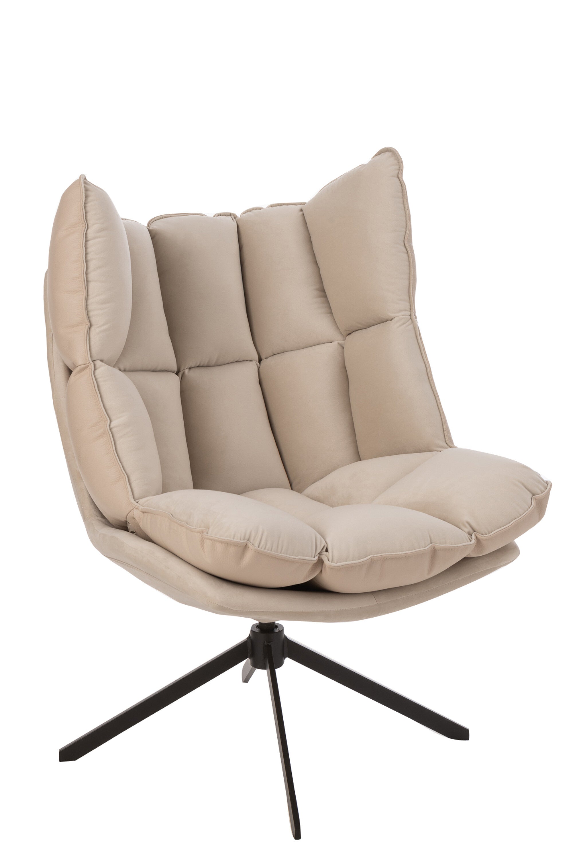 J-Line stoel Relax Kussen - textiel metaal - beige