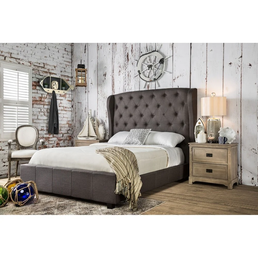 Williams Home Furnishing Fontes California King Bed in Grey Finish
