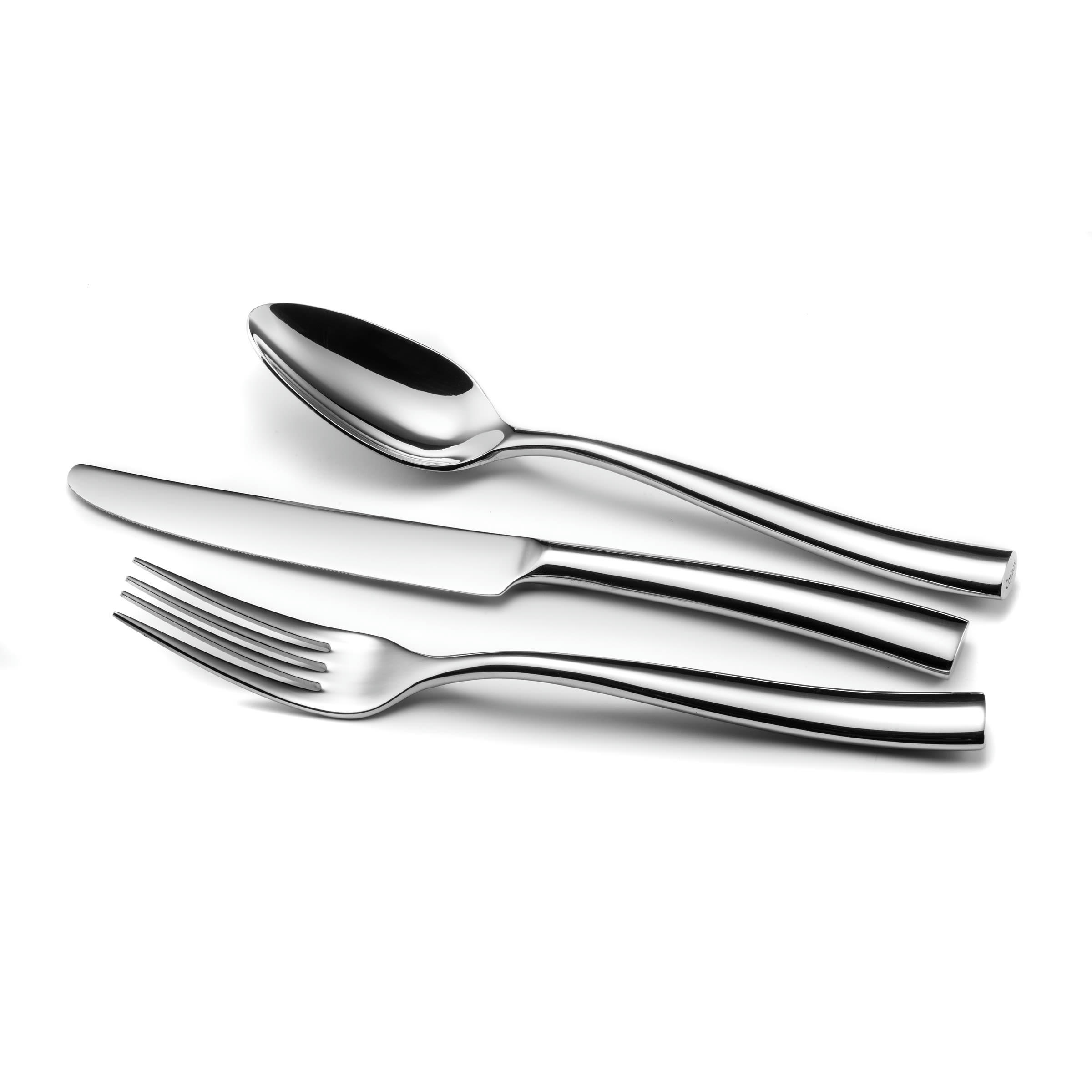 SILHOUETTE - Couverts entrée, fromage, dessert pour 6 personne en Acier Inoxydable