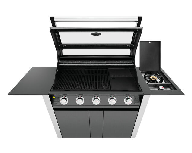 BeefEater 1600 Series - 5 Burner Stainless Steel BBQ With Side Burner (Dark)