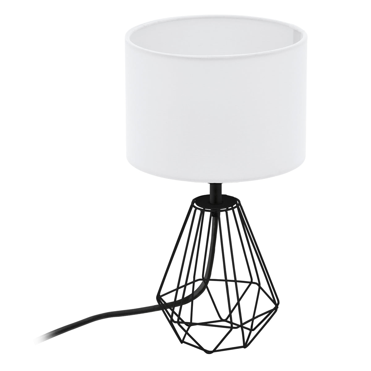 EGLO tafellamp Carlton 2 - e14 - 30,5 cm - zwart/wit