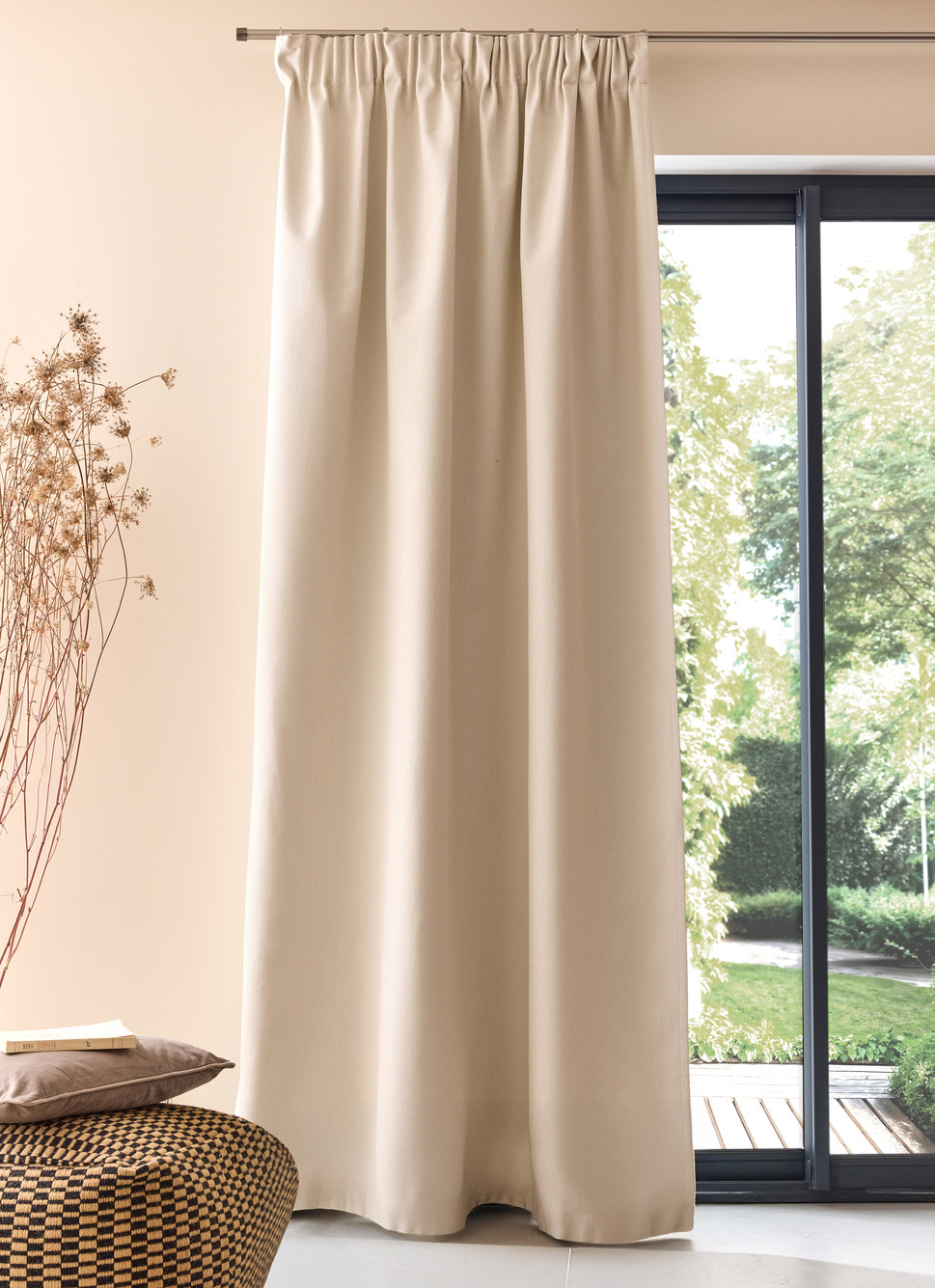 RIDEAU TEXTURÉ OCCULTANT ECRU