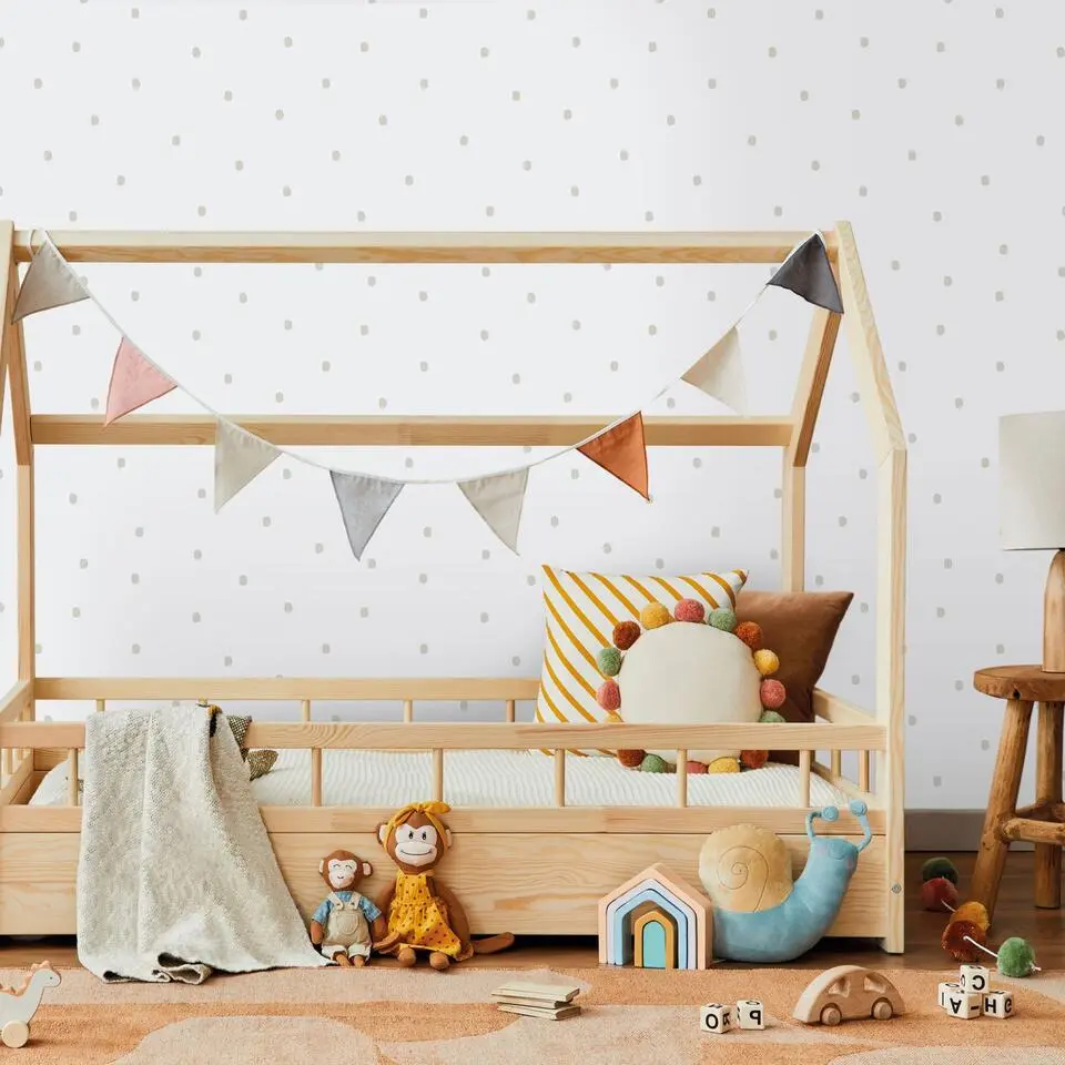 Sanders & Sanders behang stippen lichtgrijs en wit - 53 cm x 10.05 m