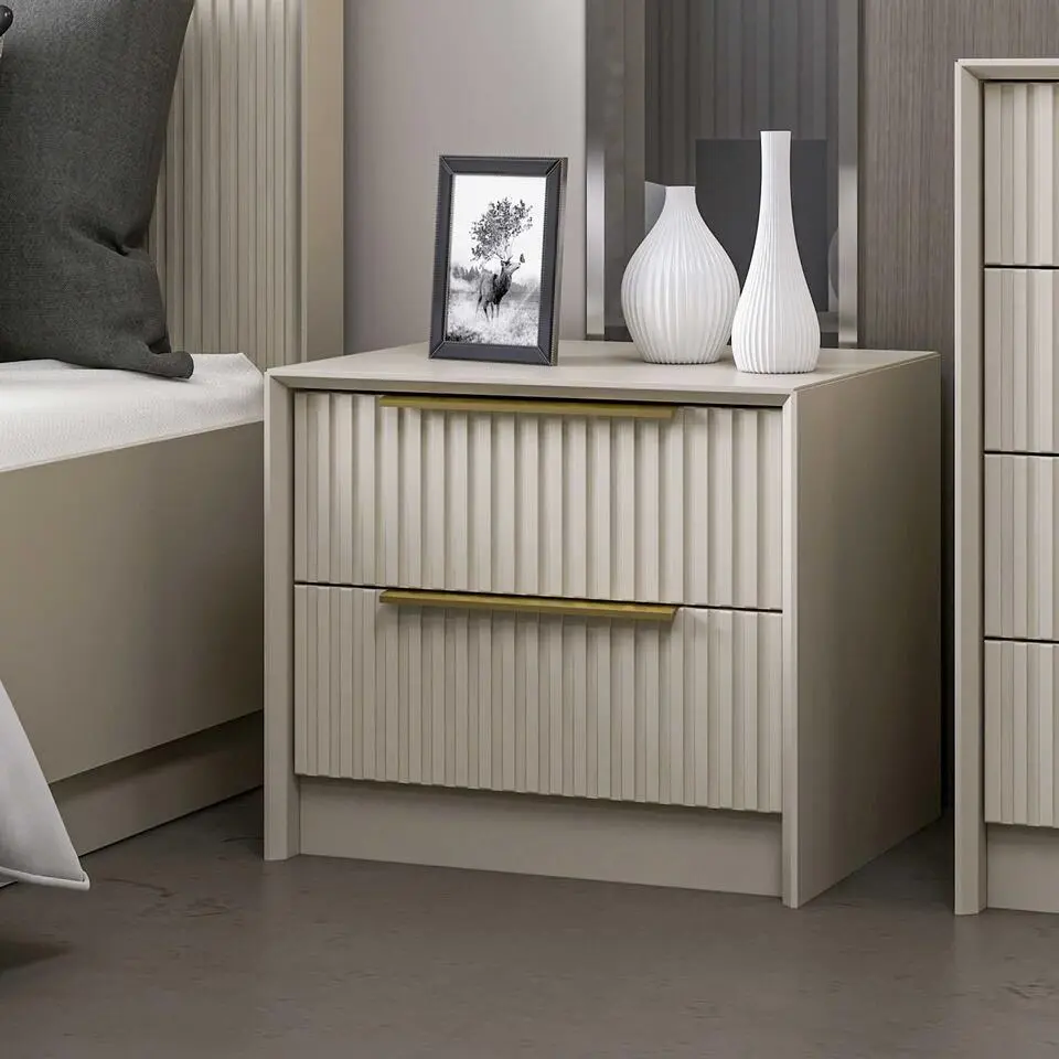 Kale Luxe Nachtkastje - 100% MELAMINE - Steen