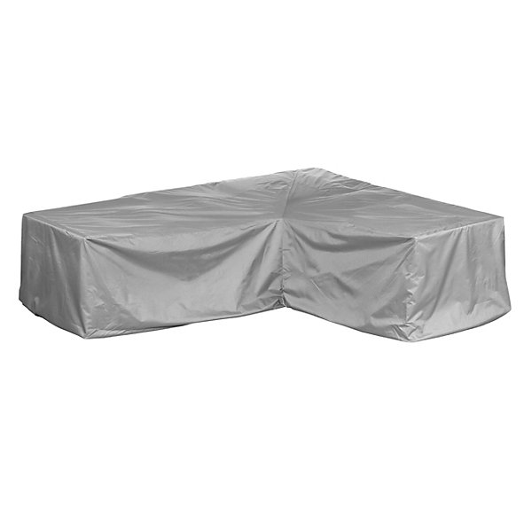 Mehr Garten - Housse de salon d'angle Premium PROTECT pouf asymétrique gauche, 255(L)x195(P)x80(H) cm I housse de protection imper