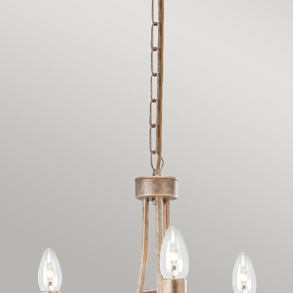 Lampa wisząca złota Christina 3xE14x60W wym: 97,5x36x36 cm Elstead