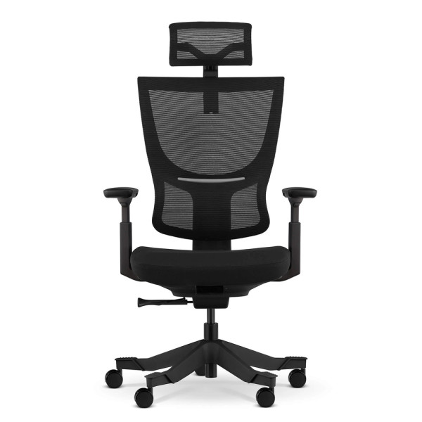 Fotel ergonomiczny Vigo czarny tkanina/siatka
