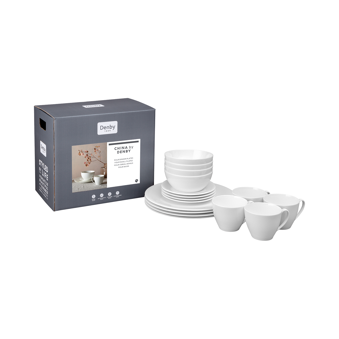 China By Denby 16 Piece Dinner Set
