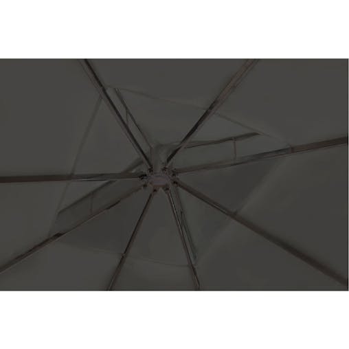 NNEVL Poly Rattan Gazebo with Dark Grey Roof 3 x 4 m