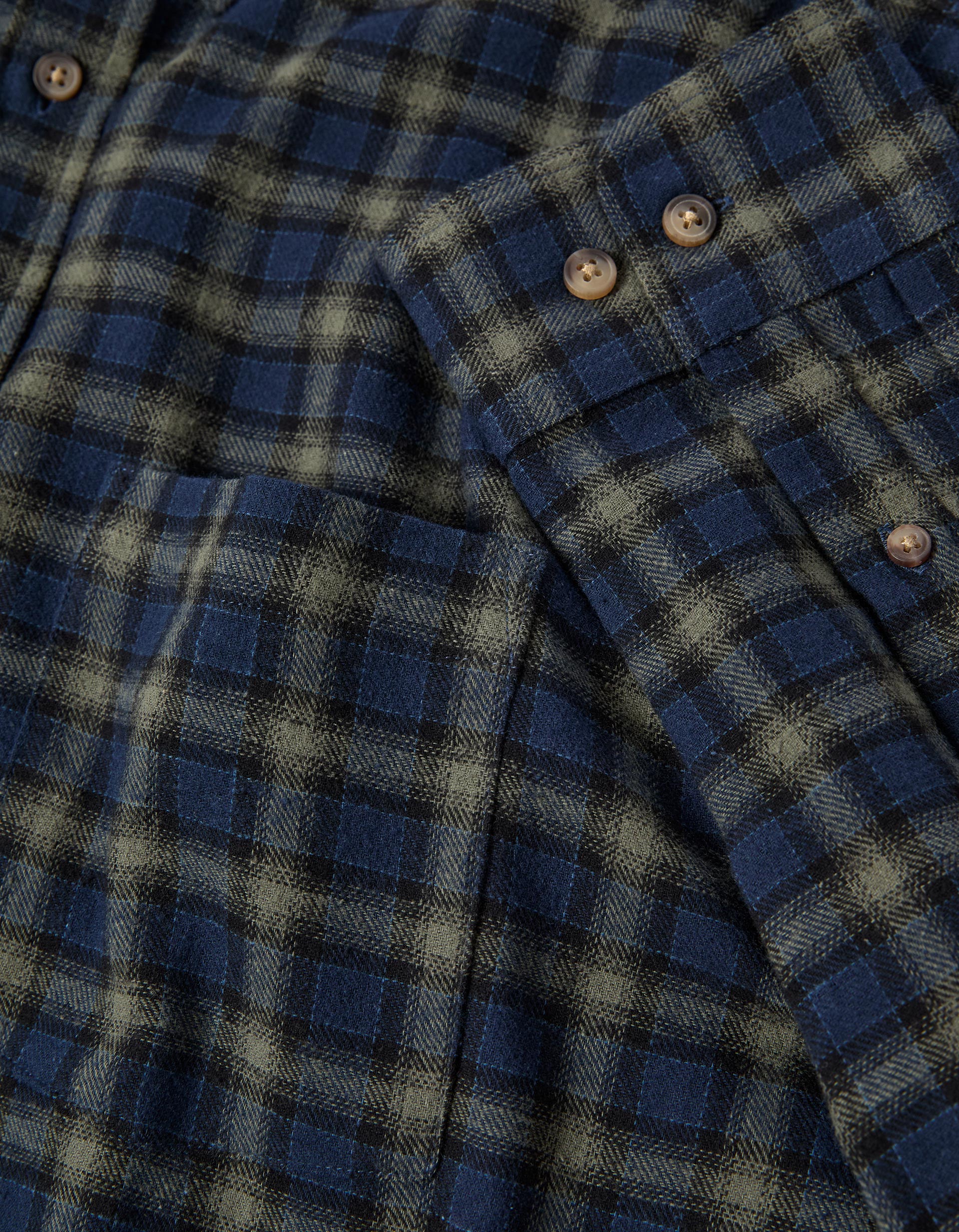 Camisa Flanela de Xadrez, Homem, Azul