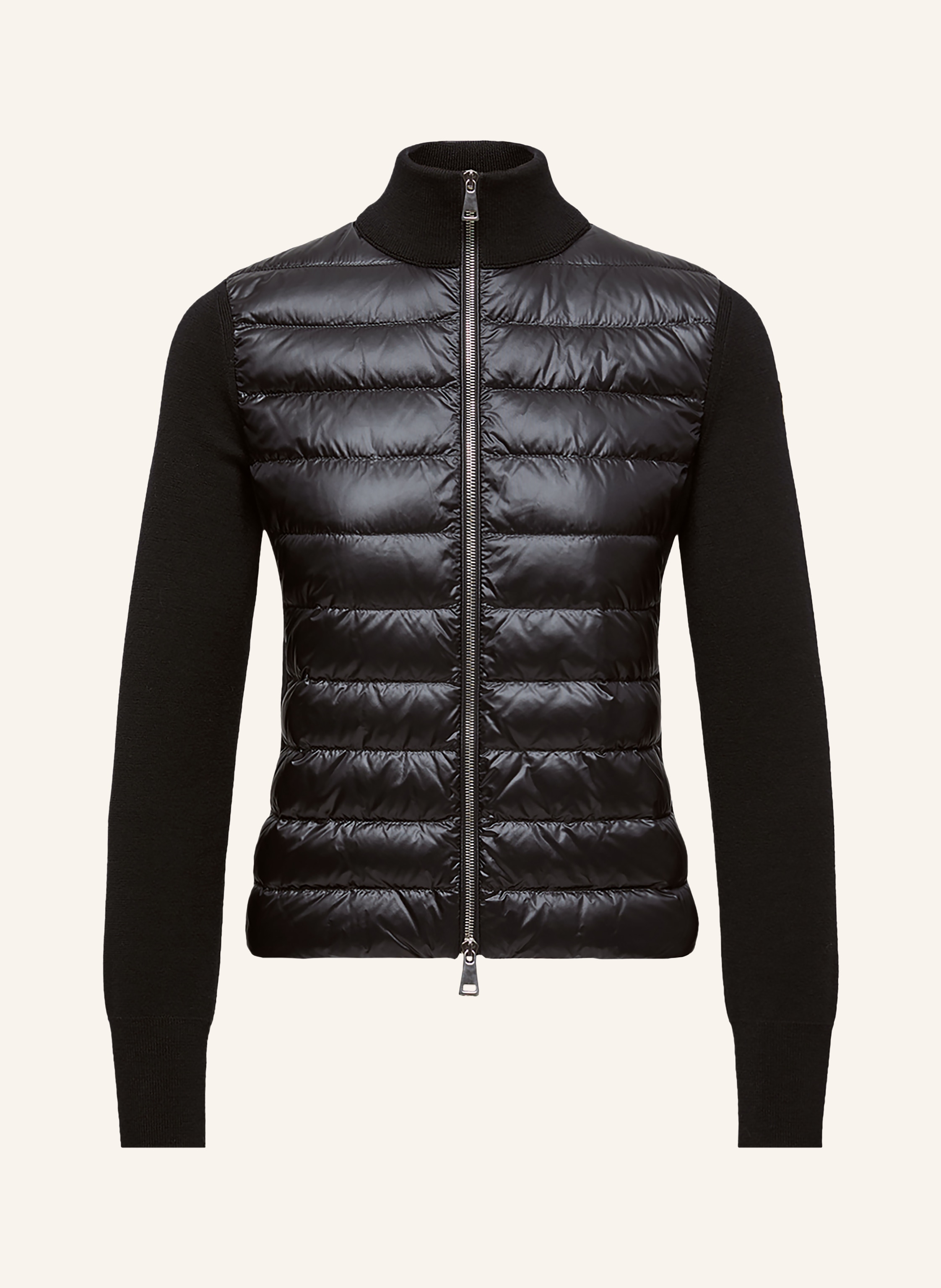 MONCLER Lightweight-Daunenjacke im Materialmix