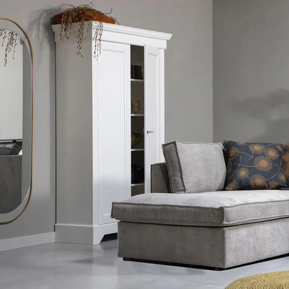 WOOOD Sanou Passpiegel Ovaal XL - Ijzer - Antique Brass - 168x60x1