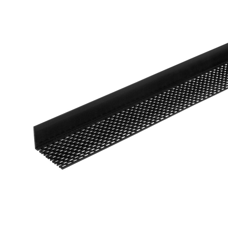 Profilé de ventilation pour lambris extérieur noir PVC 2,5 m DUMACLIN