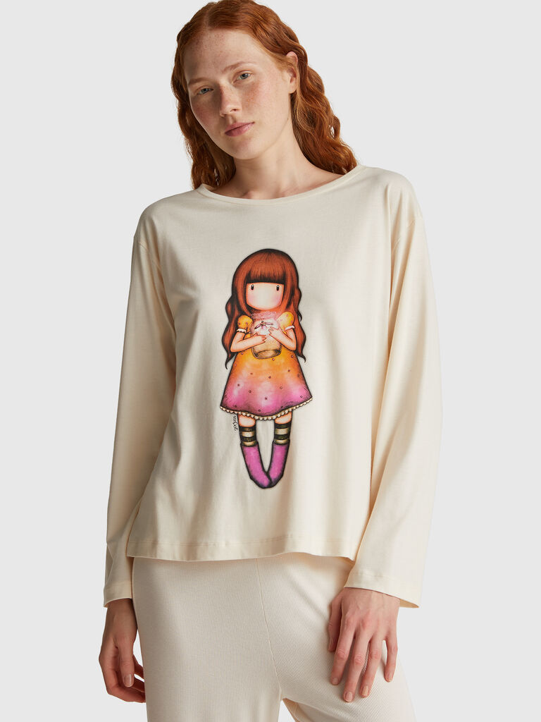 Top with &copy;Santoro Gorjuss print